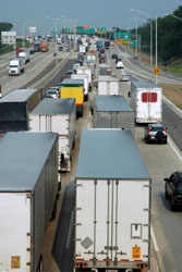 Truck heavy interstate